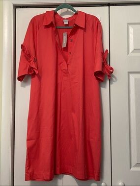 Chico’s Cotton Shirtdress Size 3